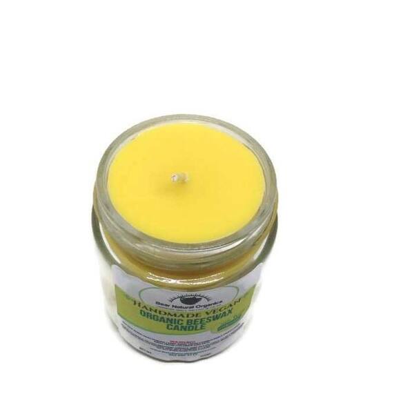6" Golden Yellow Lavender Scented Aromatherapy Container Candle Bed